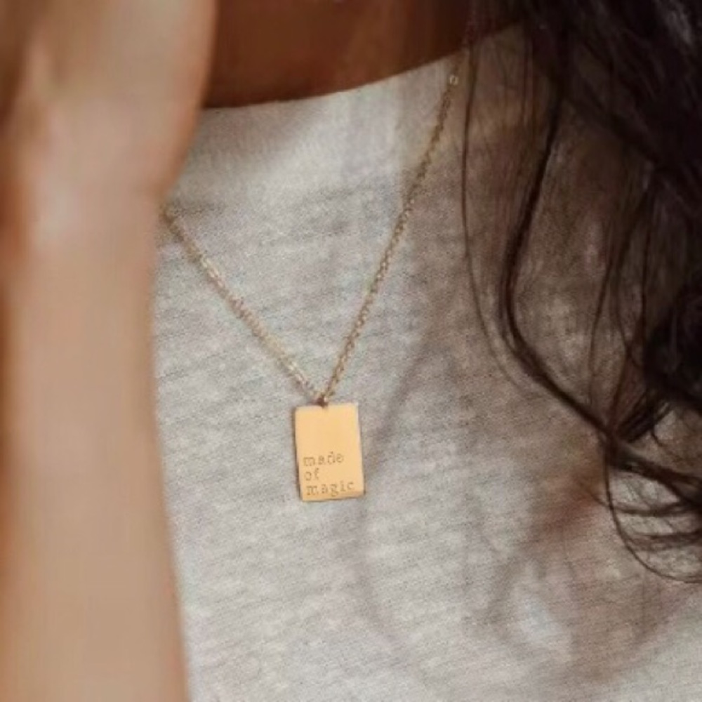Made of Magic Gold Steel Pendant Necklace - Women Jewelry